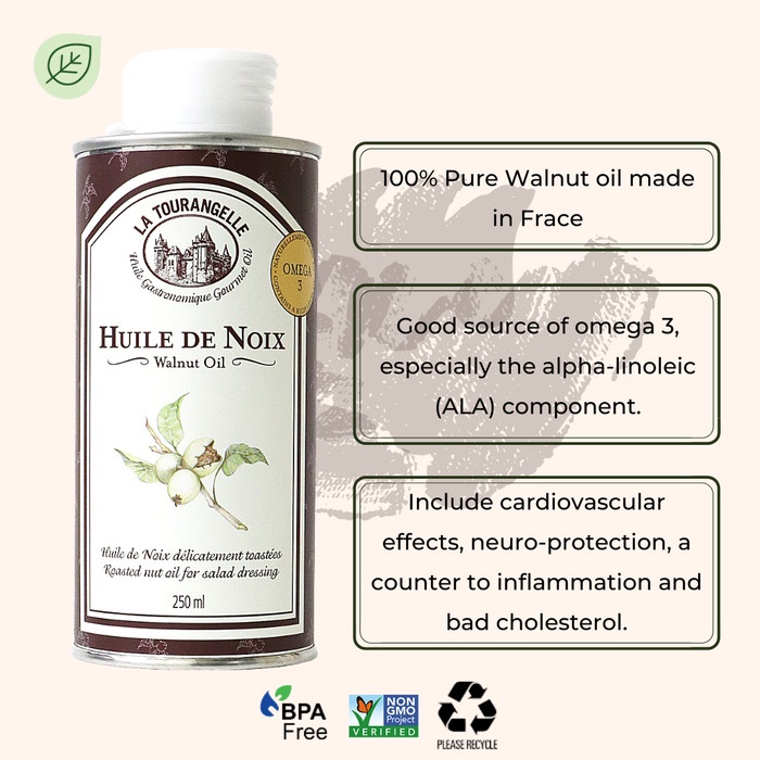 

La Tourangelle WALNUT OIL is 100 pure - 250ml