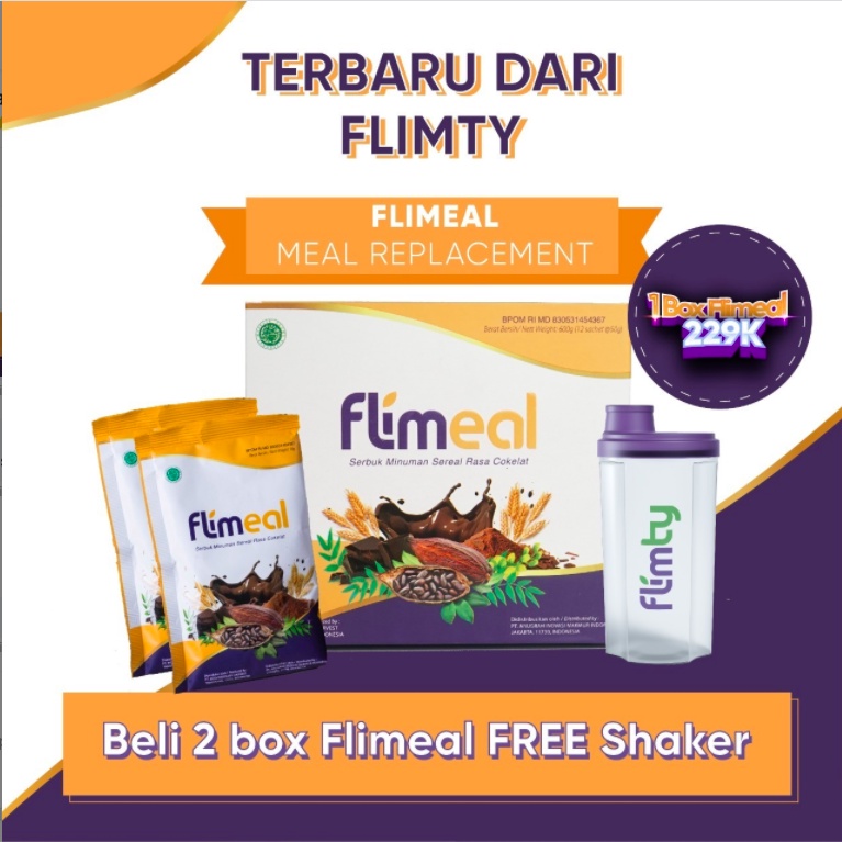 Flimeal Flimty Minuman Sereal Pengganti Makan Halal BPOM