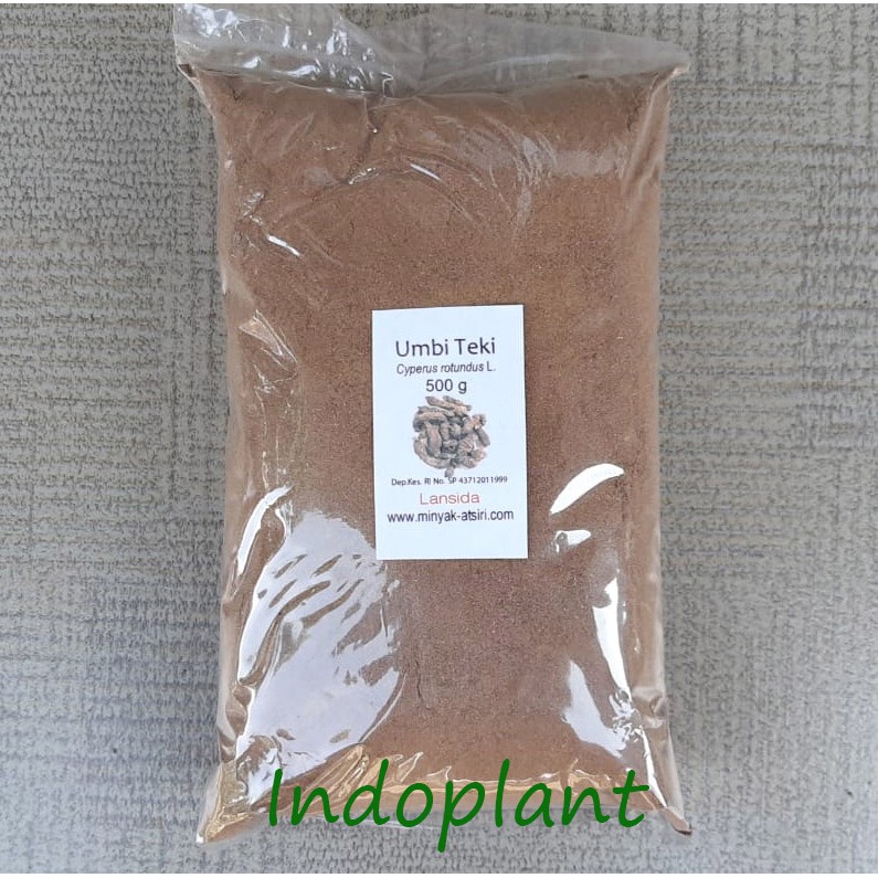 Bubuk Umbi Teki 500 g Simplisia Serbuk Suket Teki Akar Rumput Cyperus rotundus