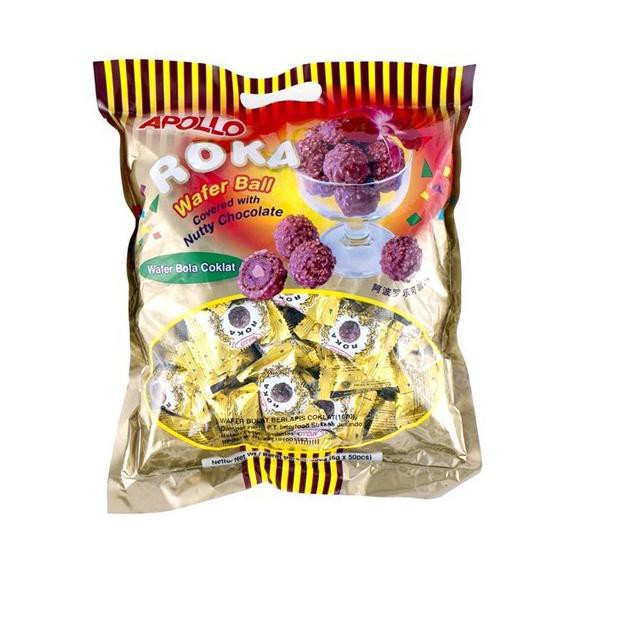 

PROMO 11.11 KODE-234 Apollo Roka Wafer Ball Chocolate 50's