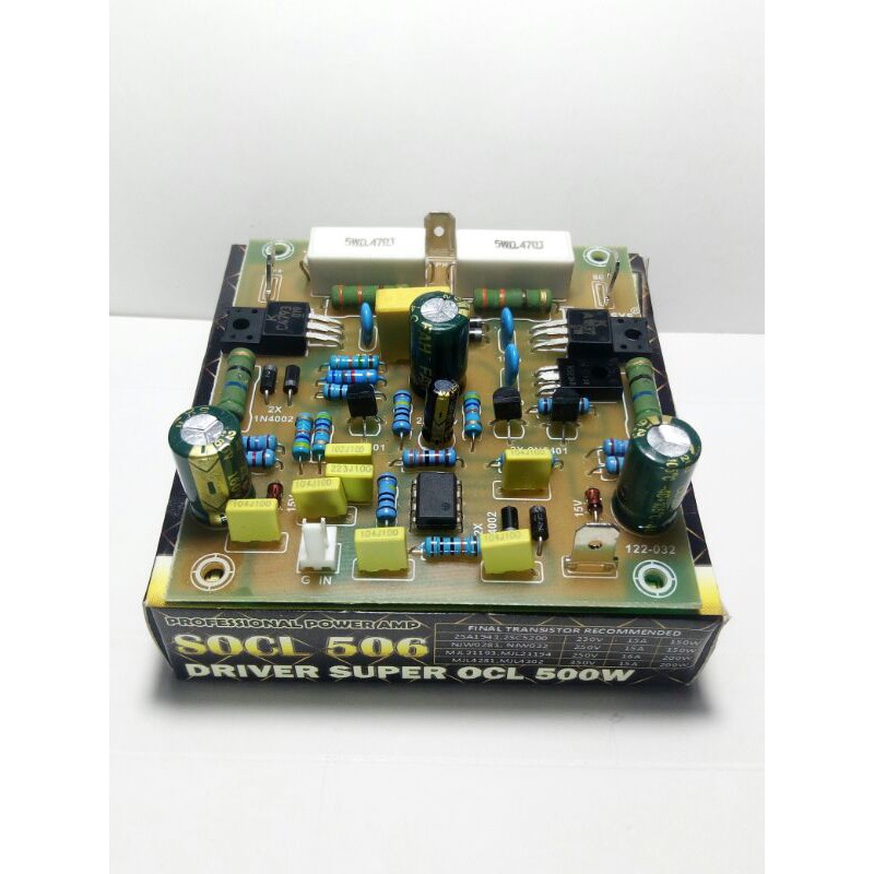 Kit Driver Power SOCL 506 500W Super Socl 500 Watt Mono Pcb Fiber By Tunersys