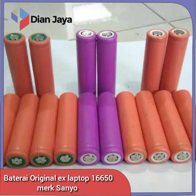 Baterai bekas laptop 16650 random