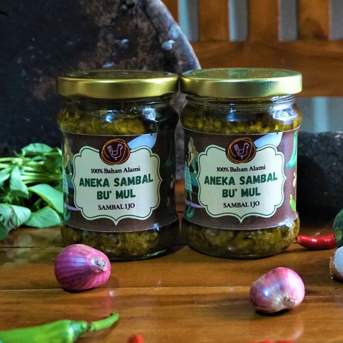 

SAMBAL IJO BU' MUL KHAS PADANG / GLASS JAR / NETTO 200 gr