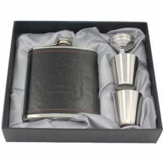 Botol Hip Flask Stainless Steel Leather 7Oz Botol whisky Botol Beer