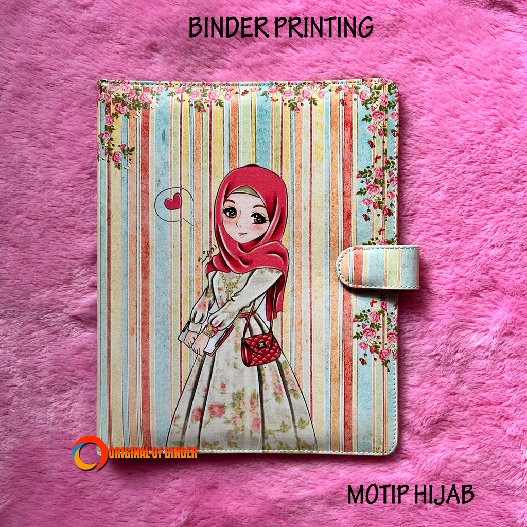 

BINDER PRINTING MOTIP HIJAB FLOWER A5 DAN B5