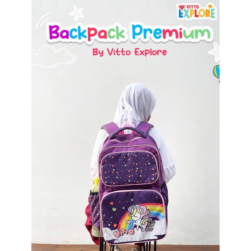 Tas sekolah anak Backpack Premium Vitto