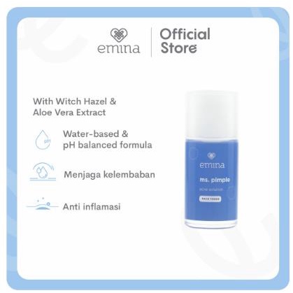 ^ KYRA ^ Emina Ms Pimple Series Face Wash Moisture Toner Spot Gel