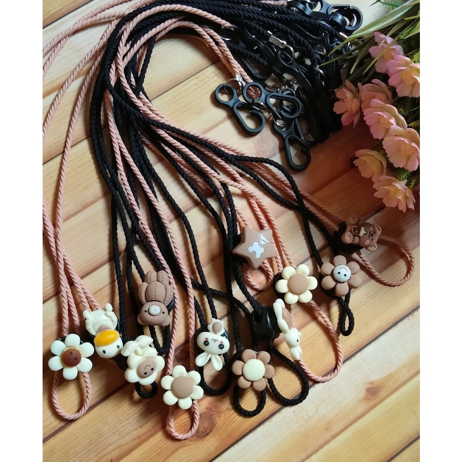 strap masker TALI ULIR BROWN SERIES/strap masker hijab/strap mask/kalung masker