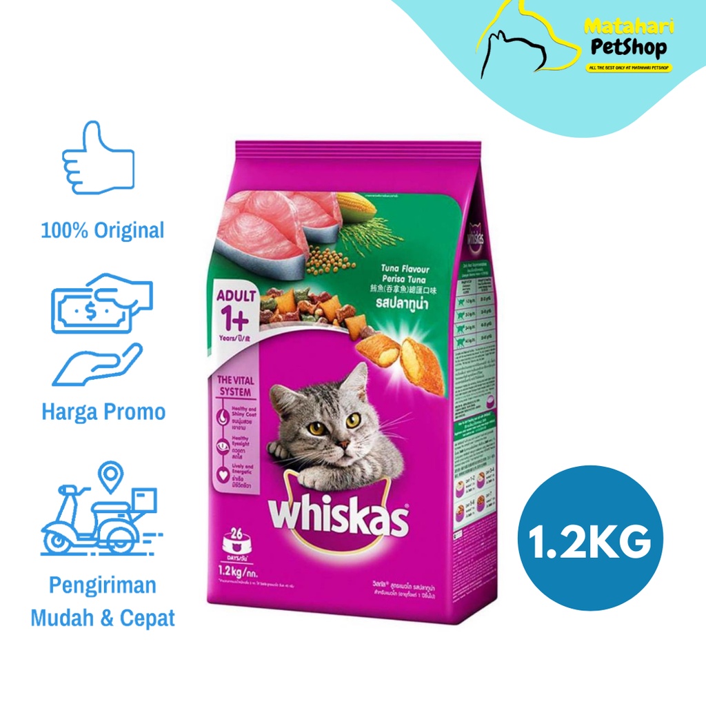 Jual Whiskas Kering Adult Dry Food Tuna Makanan Kering Whiskas Tuna