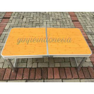  MEJA  LIPAT  KOPER  HPL ALUMINIUM MEJA  PORTABLE Shopee  