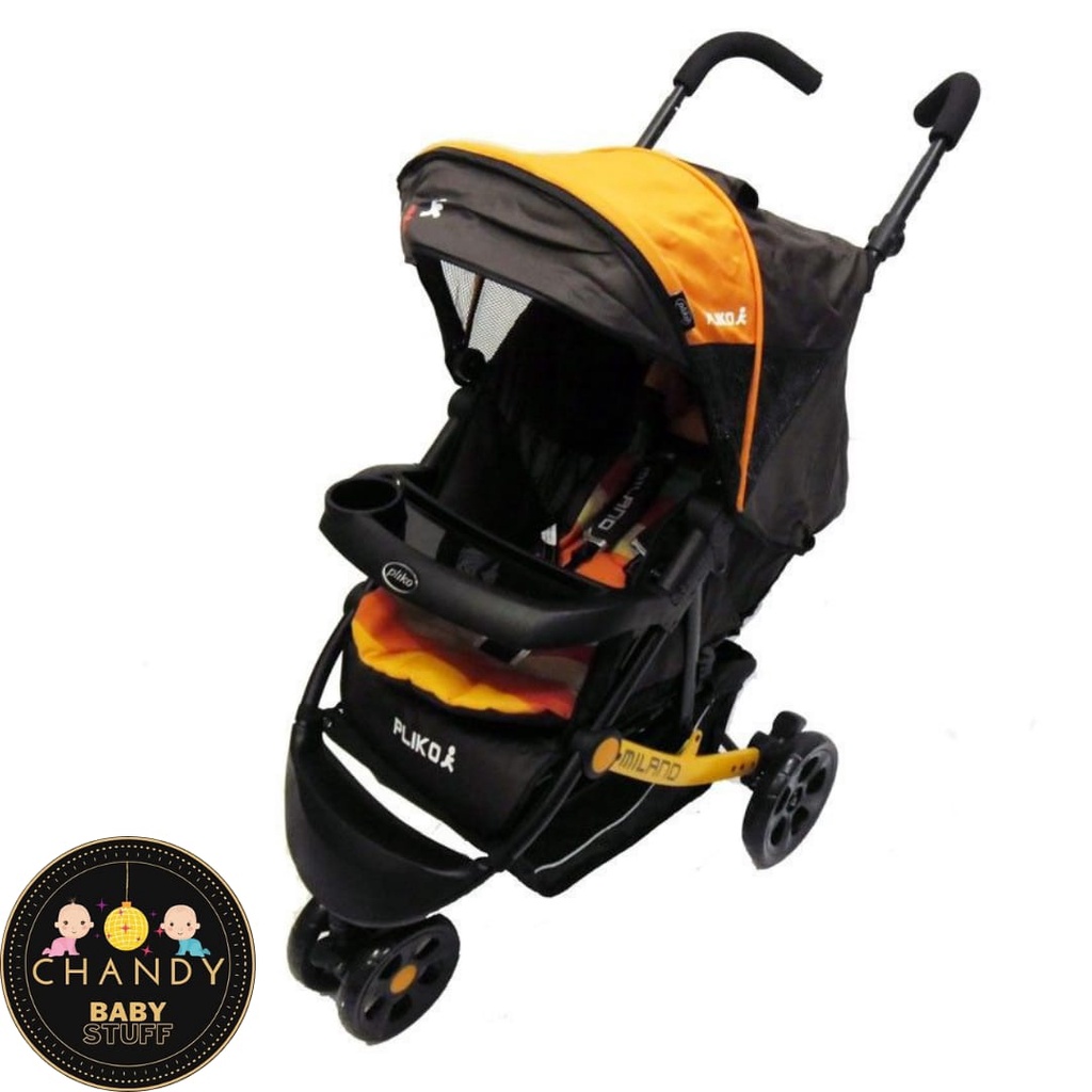 STROLLER BABY PLIKO MILANO PK 568 KERETA DORONG RODA TIGA