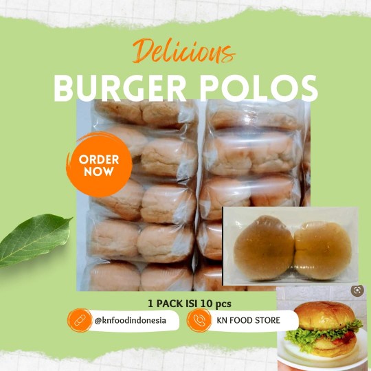 

Roti Burger polos isi 10 pcs - Roti Burger polos 1Pack GRAB Go Jek