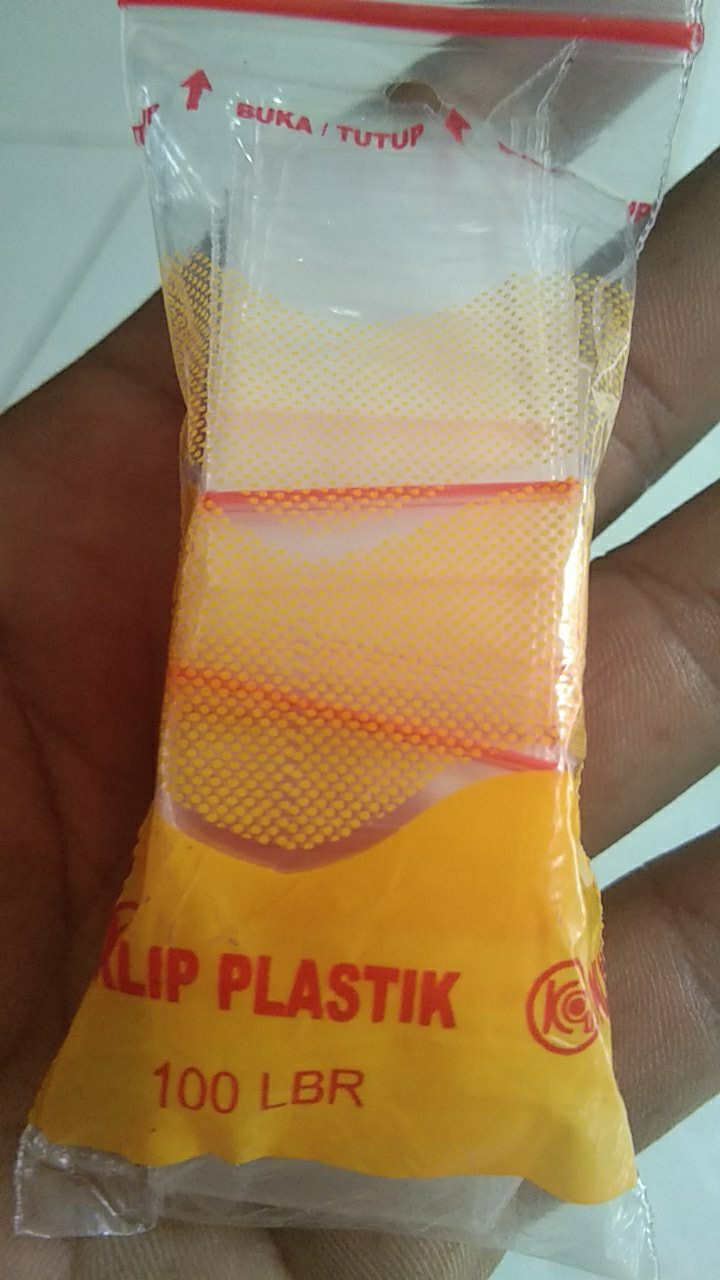 Plastik Klip Ukuran 2x3 Cm(isi 100 Pcs)