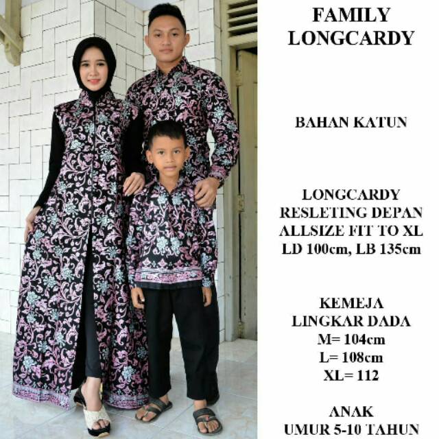 GROSIR BATIK FAMILY LONGCARDY