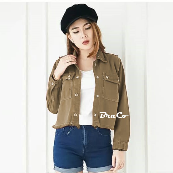 Trucker Jacket Wanita - Jaket Denim Wanita