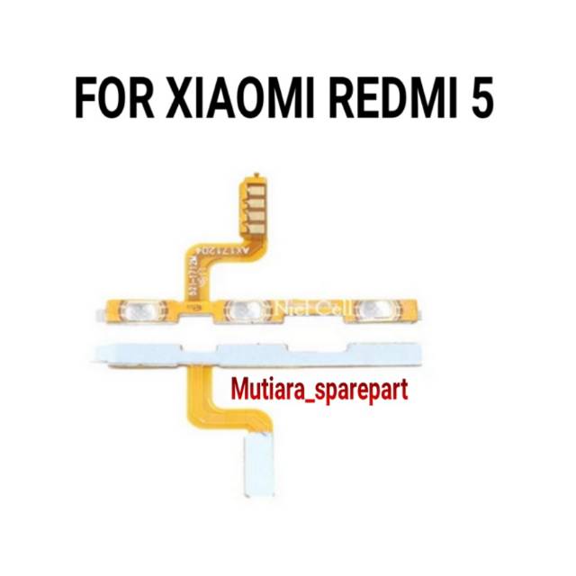 FLEXIBLE ON OFF VOLUME XIAOMI REDMI 5