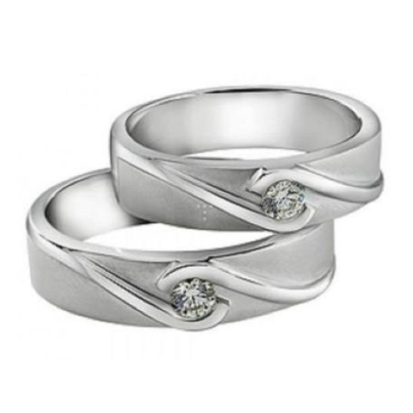 Cincin Couple Perak Kawin Nikah Tunangan Garansi Silver Asli Handmade Gratis Ukir Tulis Nama Id144