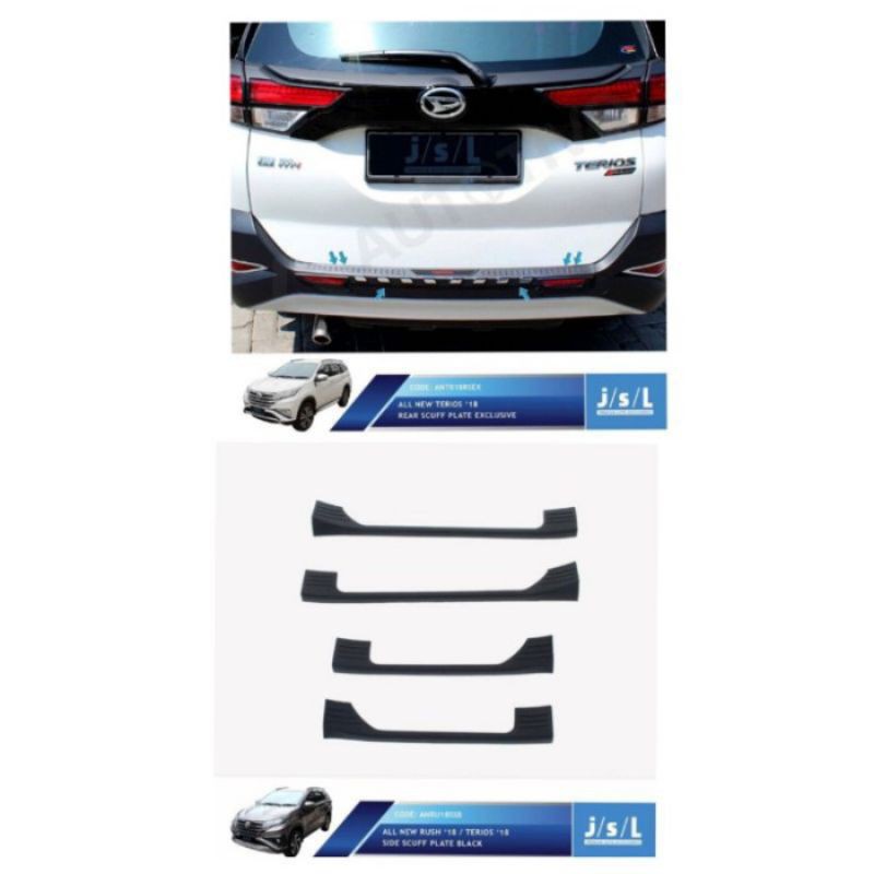 paket sillplate samping dan belakang AllNewRushTerios 2018 exclusive
