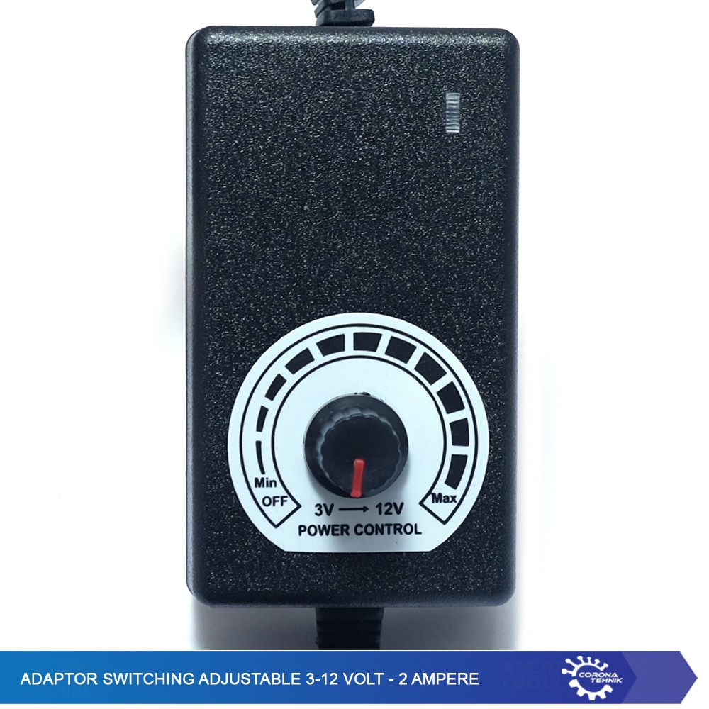 Adaptor Switching Adjustable 3-12 Volt - 2 Ampere