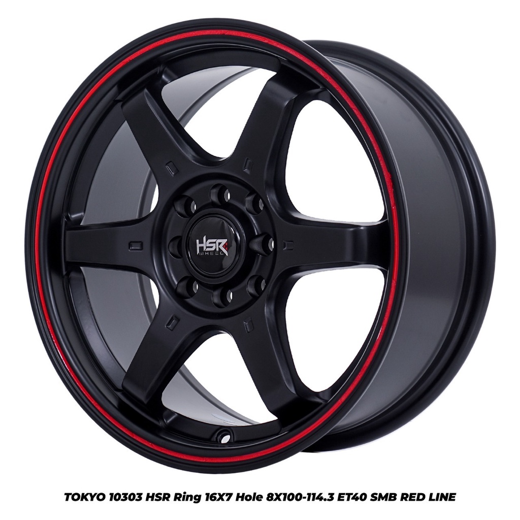 Velg Mobil HSR TOKYO 10303 Ring 16 Pelek Racing Jazz Brio Yaris Mobilio Lubang 4 Terlaris