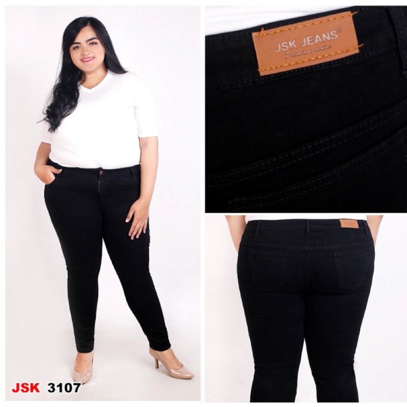 (COD size 27-42) 5Warna Celana BIG SIZE Skinny Soft Jeans Wanita Size JSK Jeans Celana Panjang Denim