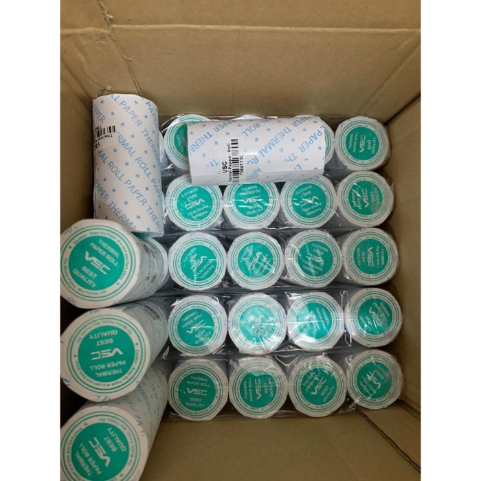 

kertas- kertas struk kasir 80x40mm thermal printer mobile 80mm portable -kertas.