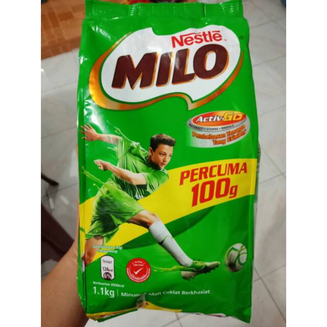 Milo Asli Malaysia 1kg free 100 gr ( 1.1kg) FREE PACKING BUBBLE/ DUS