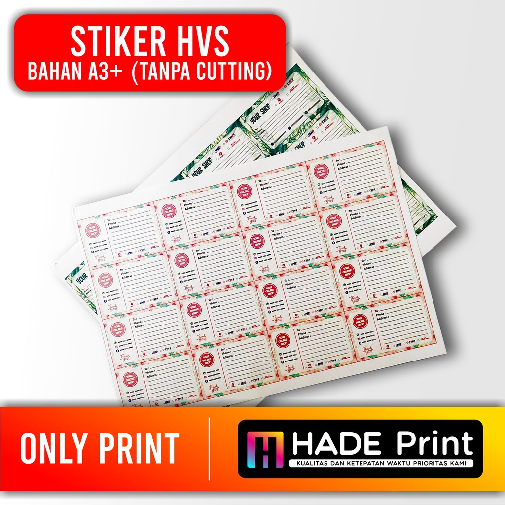 

Stiker hvs A3+ only print