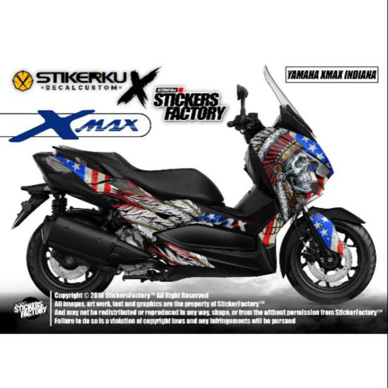 decal Yamaha xmax/ striping decal xmax/ striping decal X-Max
