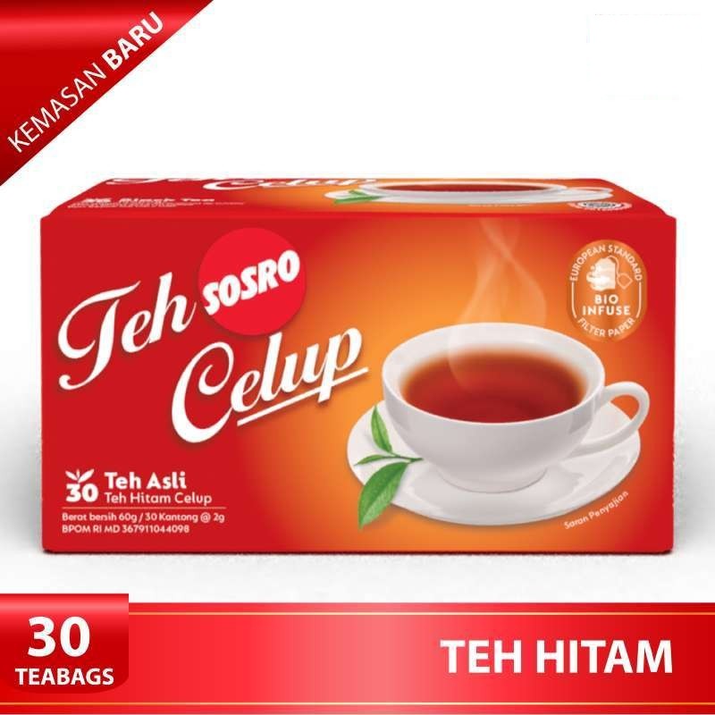 

Teh Celup Sosro isi 30 pcs