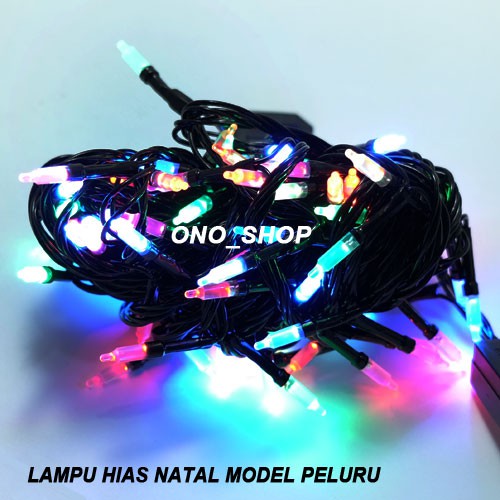 Lampu Hias Natal Model Peluru