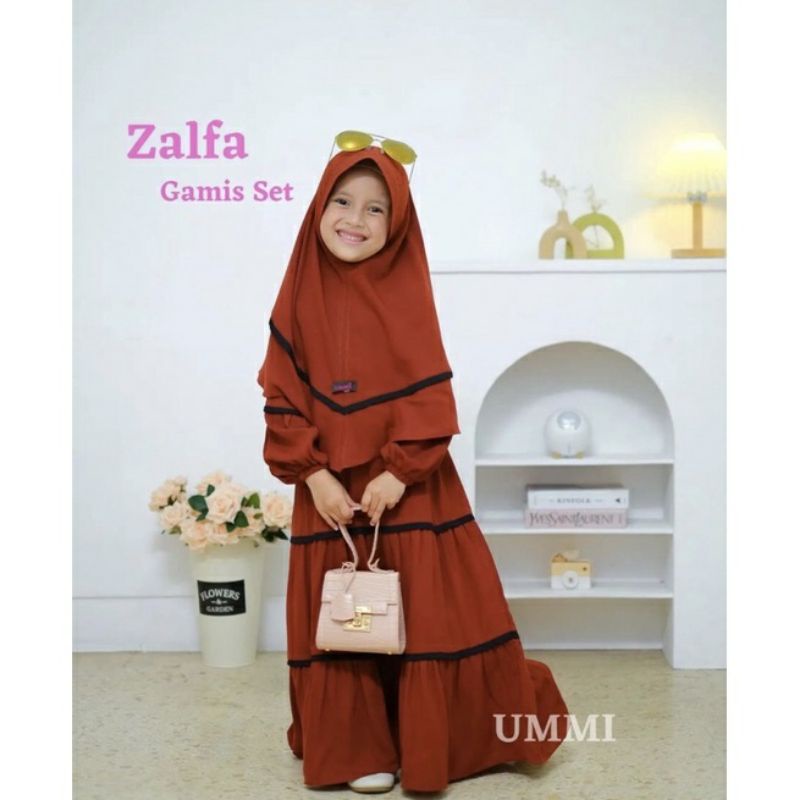 GAMIS ANAK PEREMPUAN SET ZALFA 5-10TAHUN