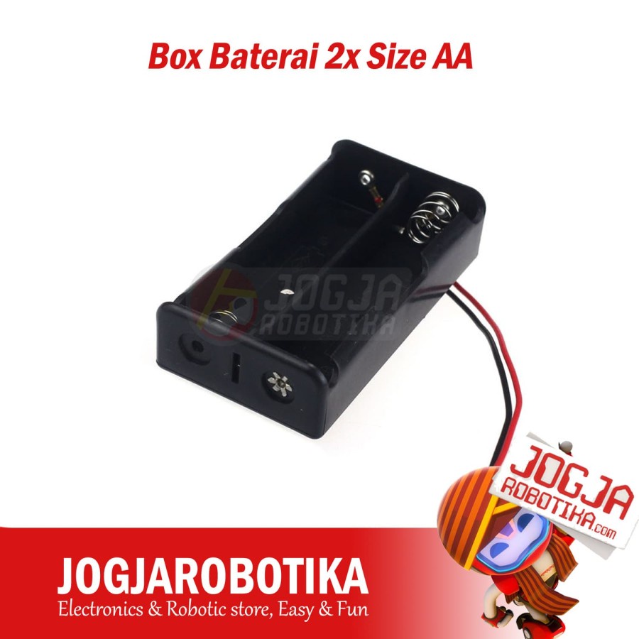 Box Baterai 2x Size AA