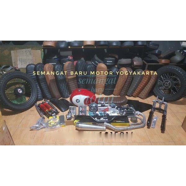 sparepart scrambler tiger revo tiger cw Megapro paling lengkap