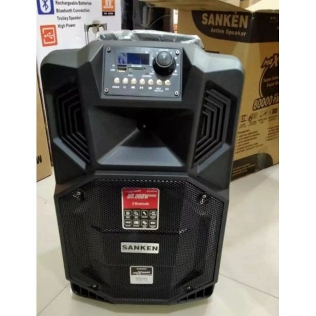 SANKEN Speaker Aktif SMB-4200 [12 Inch] MAX-Bass Series + 2 Mic Wireless