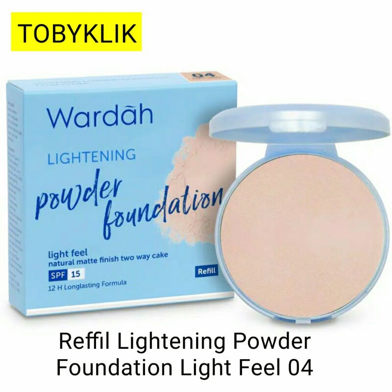 Wardah bedak isi ulang Wardah refill Lightening Powder Foundation Light Feel 12 g