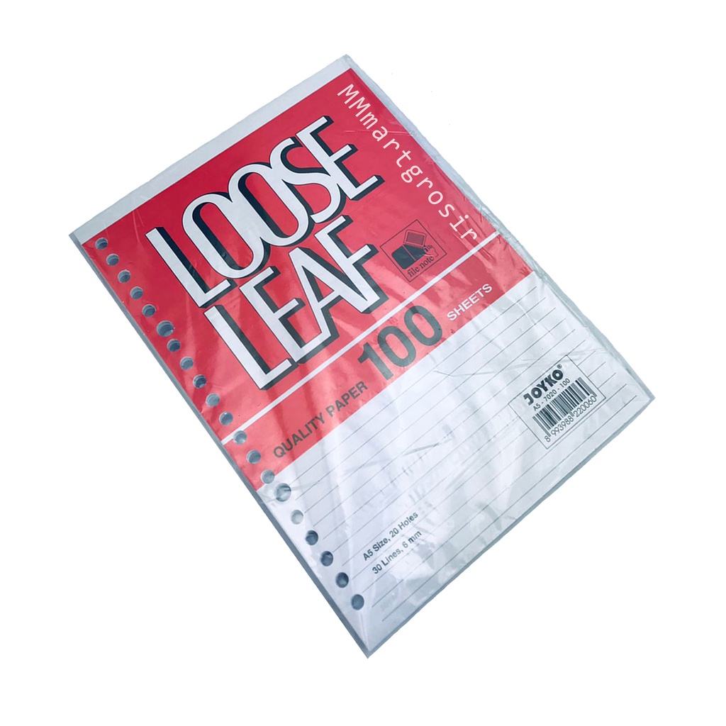 Joyko / Loose Leaf A5 7020 / Isi Kertas File Binder / 100 Sheets