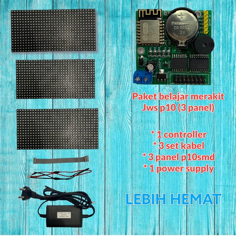 paket belajar merakit jws p10 / 3panel