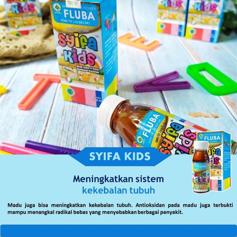 Madu herbal anak syifa kids fluba/obat Herbal Batuk/Obat Herbal Pilek/flu