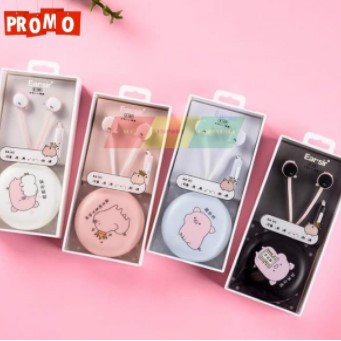 Earphone Headset Anak Motif Lucu Belajar Fashion Earphone E-129