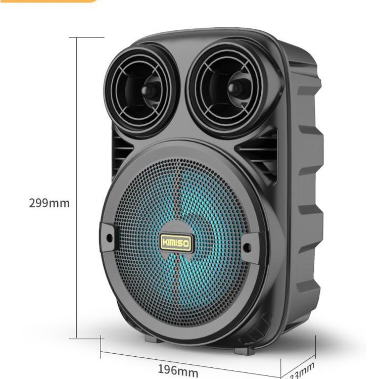 [UKURAN BESAR] SPEAKER BLUETOOTH 3381 FREE MICROFON / Speaker Aktif Bluetooth Kimiso 3381 Bonus Mic / Speaker Bluetooth Karaoke Outdoor