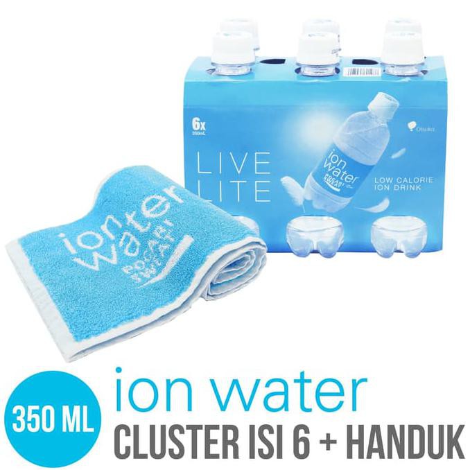 PROMO Ion Water Cluster Pack isi 6 Botol - FREE HANDUK - FS