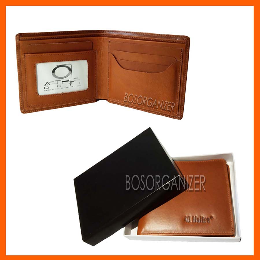 BOG DOMPET LIPAT PRIA AO MALTRA & WANIAE BAHAN KULIT ASLI BO0258A