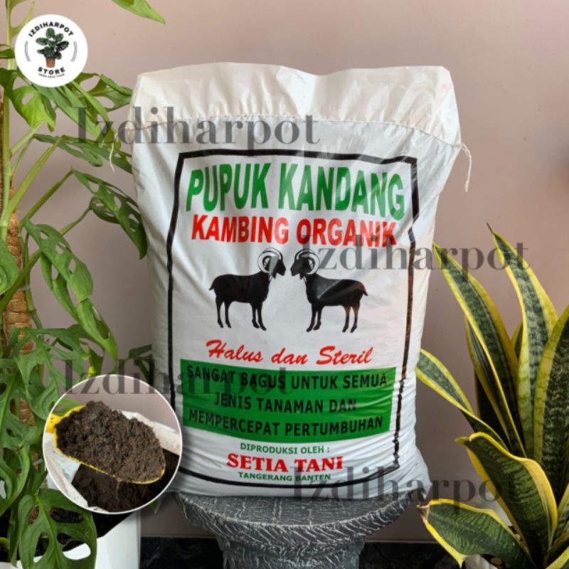 pupuk kandang kambing organik halus dan steril mempercepat pertumbuhan - KAMBING STERIL