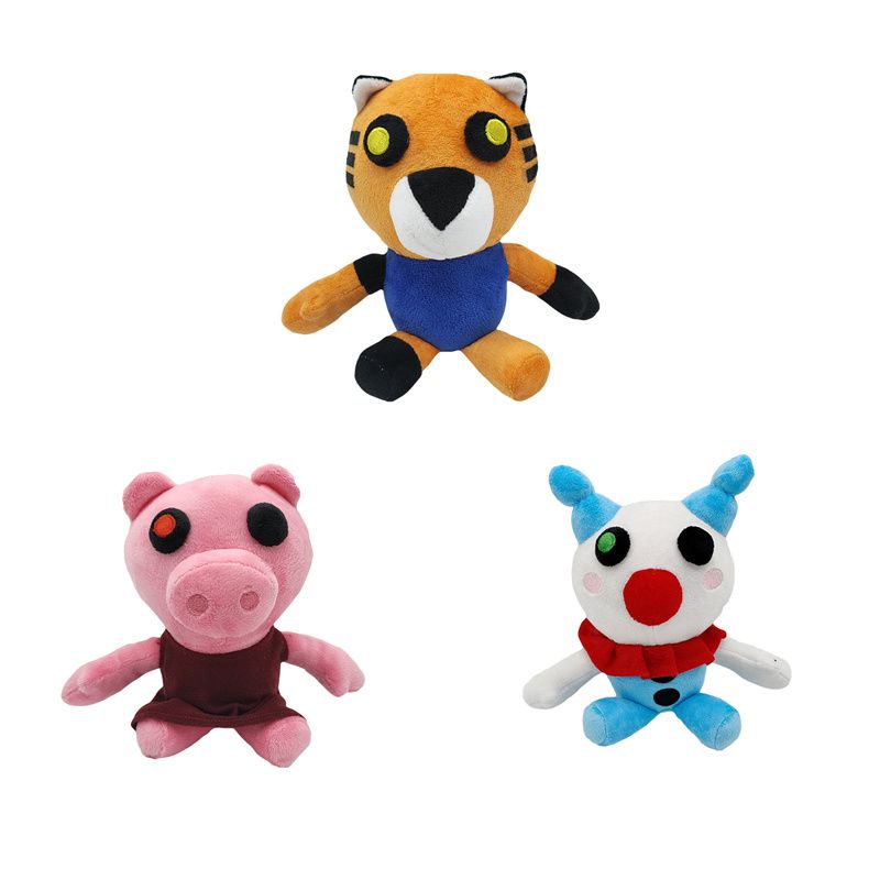 Plush Piggy Roblox Mainan Tiger Clown Boneka Plushee Lembut Boneka Penggemar Anak Hadiah