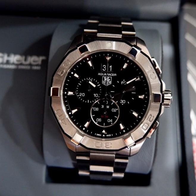 Tag heuer aquaracer chrono steel grande quartz