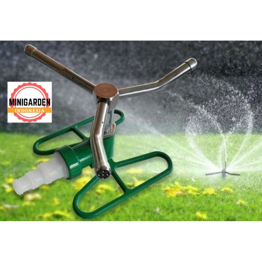 SPRINKLER BESI PUTAR 360 DERAJAT KENMASTER rotary sprinkler 3 kepala putar butterfly sprinkle