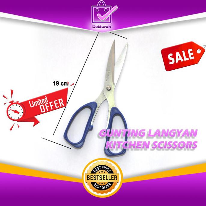 

Cuci Gudang Awal Tahun GUNTING LANGYAN KITCHEN SCISSORS - GUNTING DAPUR 0550 Cuci Gudang Awal Tahun