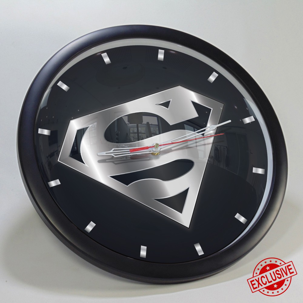 (ISTIMEWA &amp; BAGUS) JAM DINDING SUPERMAN SILVER - LIMITED EDITION