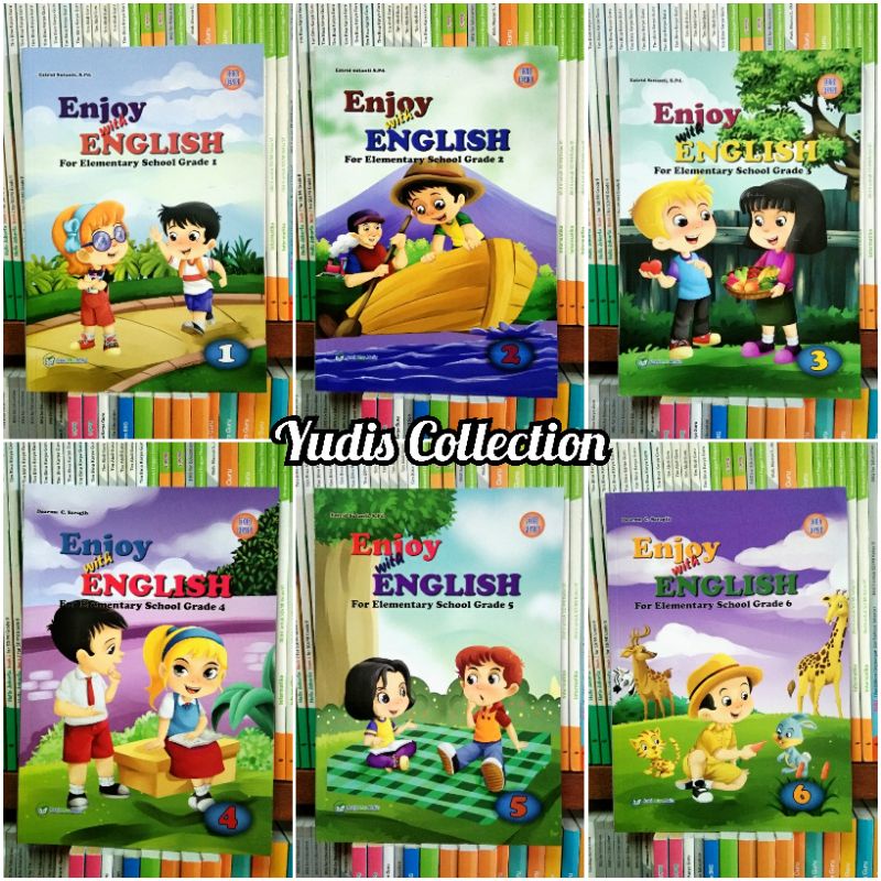 Enjoy With English SD kelas 1,2,3,4,5,6. Buku bahasa inggris SD edisi K13 revisi